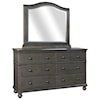 Aspenhome Oxford Dresser with Mirror