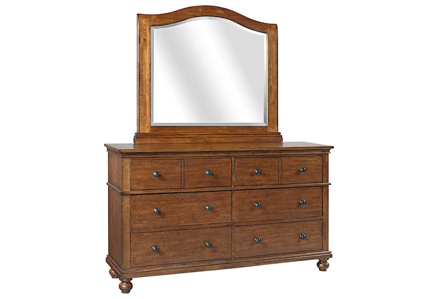 Oxford Dresser with Mirror by Aspenhome at Mueller Furniture