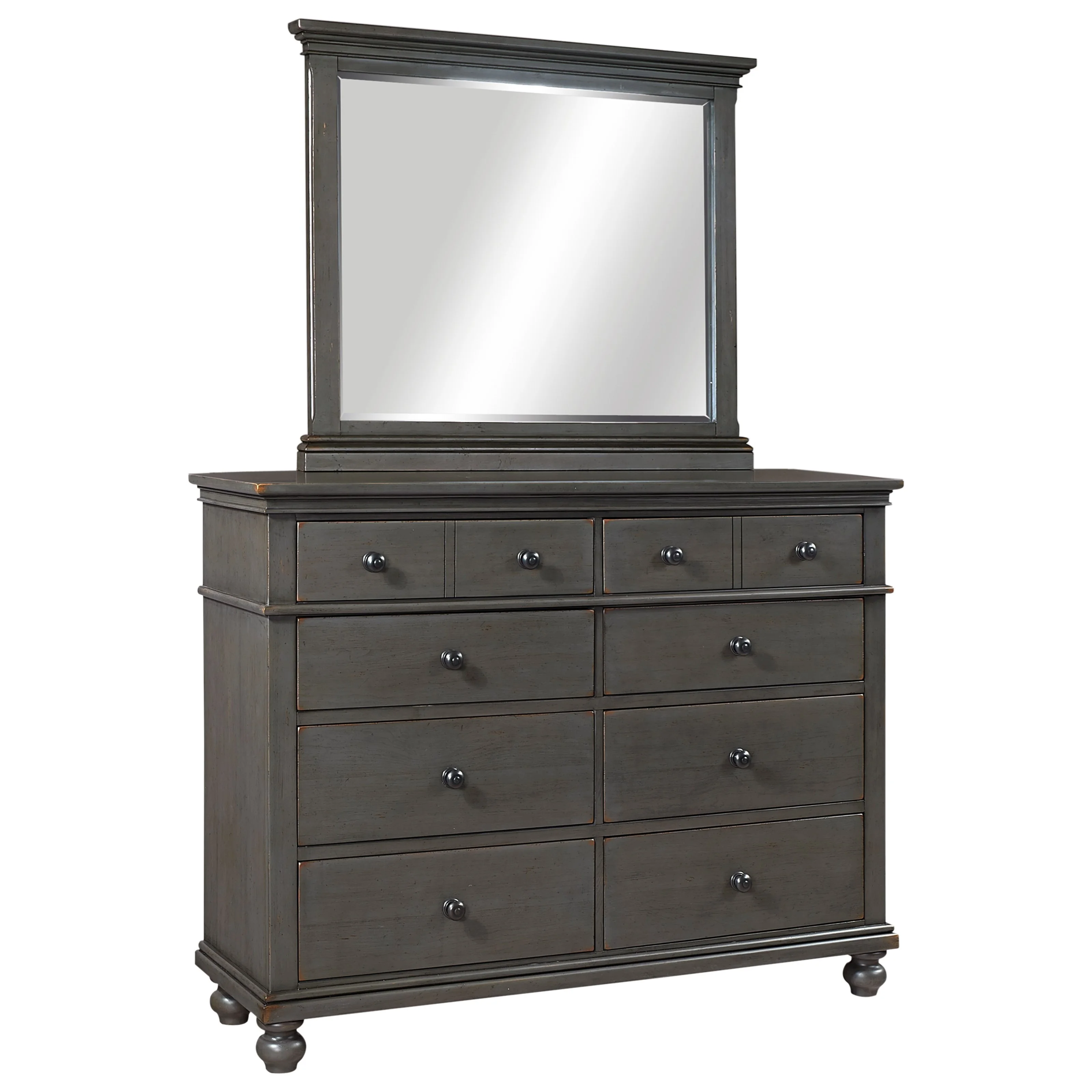 Aspenhome Oxford I07-462-PEPx1+I07-455-PEP-1x1 Transitional 8 Drawer ...