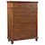 Aspenhome Oxford Transitional 5 Drawer Chest with Pullout Clothing Rod