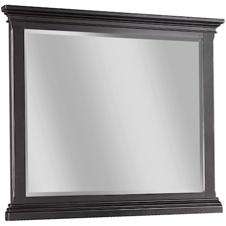 Transitional Landscape Mirror with Beveled Glass