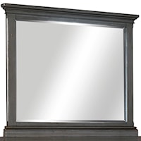 Transitional Landscape Mirror with Beveled Glass