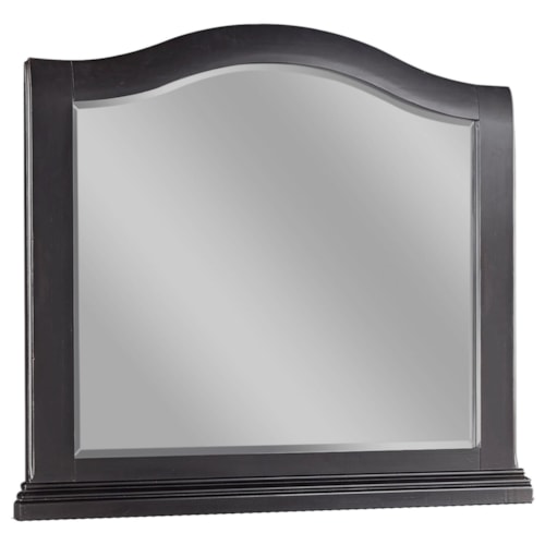 Transitional Landscape Mirror with Arched Design