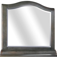 Transitional Landscape Mirror with Arched Design