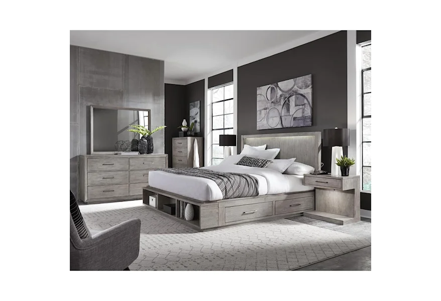 Platinum King Bedroom Group by Aspenhome at Conlin's Furniture
