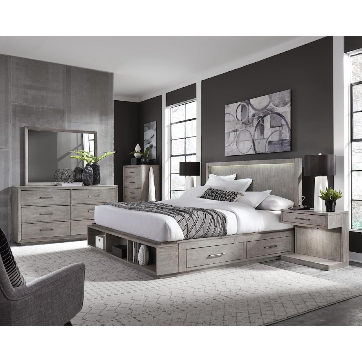 Aspenhome Platinum Queen Bed