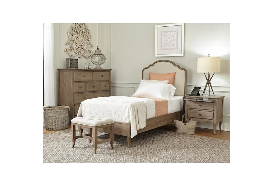 Provence Twin Bedroom Group by Aspenhome at Mueller Furniture
