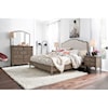 Aspenhome Provence Queen Upholstered Panel Bed