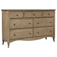 Casual 7-Drawer Dresser with Felt-Lined Top Drawers