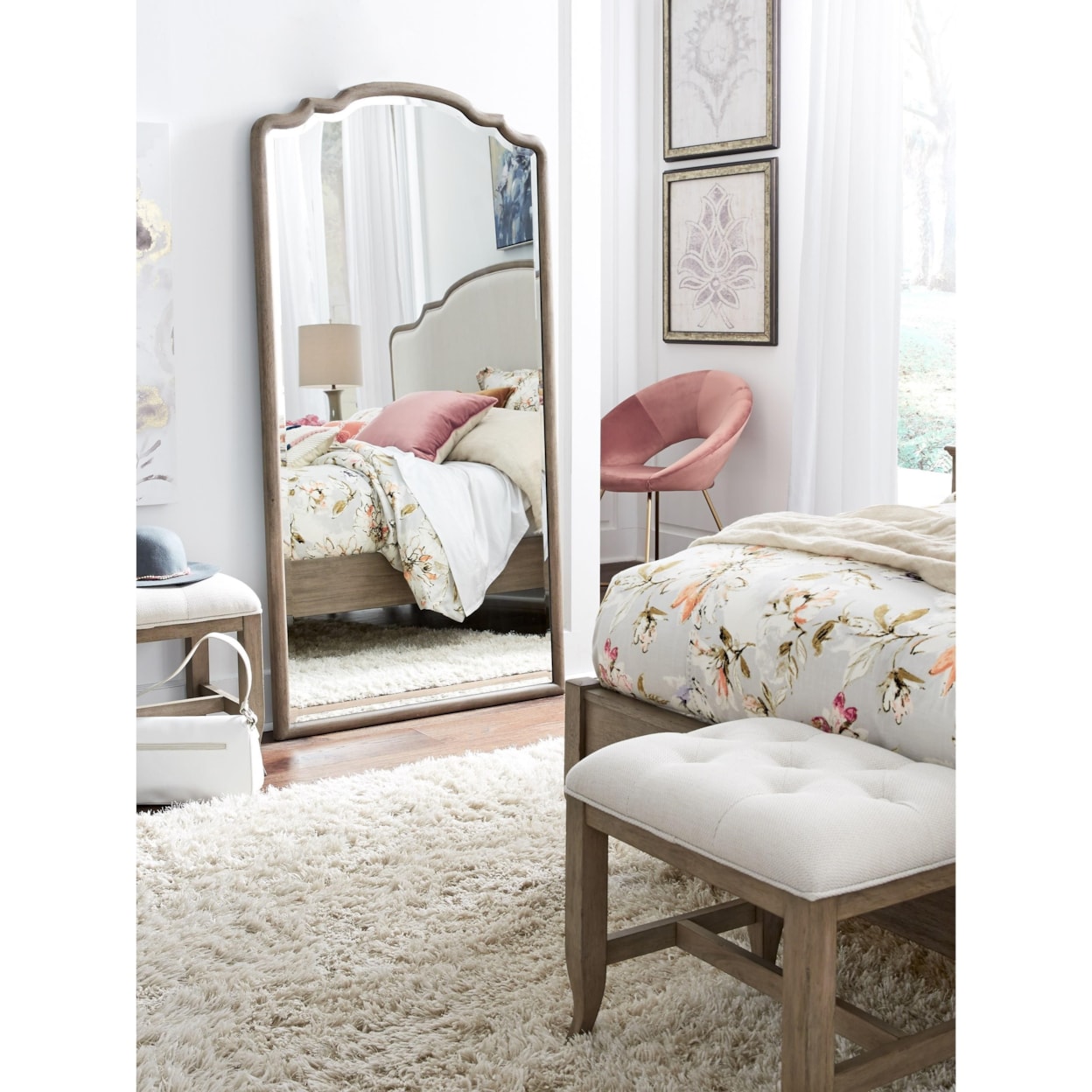 Aspenhome Provence Floor Mirror