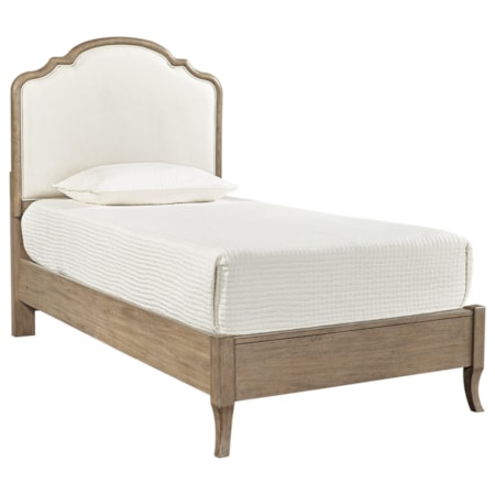Twin Upholstered Panel Bed