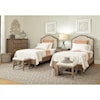 Aspenhome Provence Twin Upholstered Panel Bed