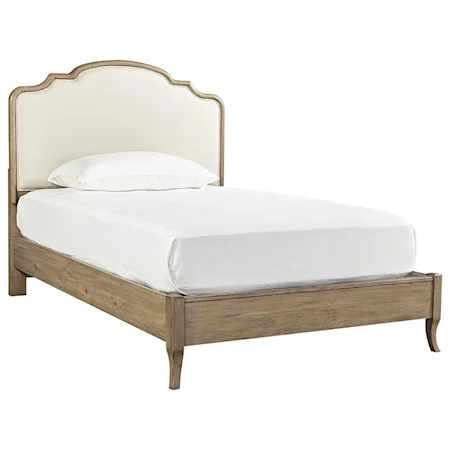 Casual Full Upholstered Panel Bed
