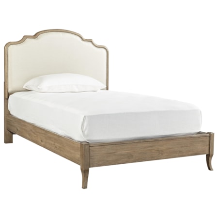 Full Upholstered Panel Bed