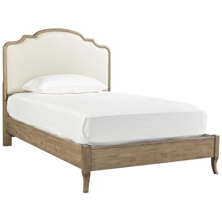 Full Upholstered Panel Bed