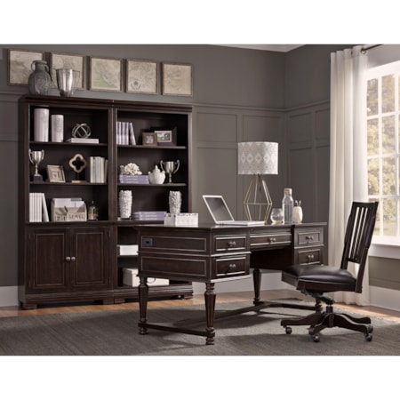 60&quot; Half-Ped Desk