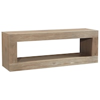 Transitional 60" Open Console TV Stand