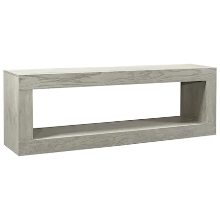 Transitional 60" Open Console TV Stand