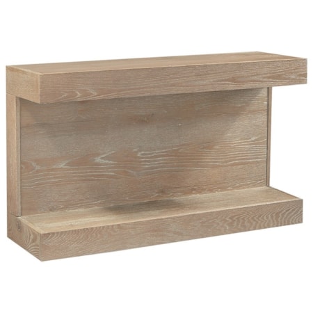Transitional Sofa Table with Lower Open Shelf