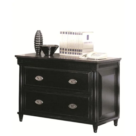 Two-Drawer Locking Lateral File Cabinet for Letter or Legal Size Files