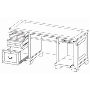 66 Inch Credenza Desk