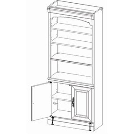 Bookcase with 2 Doors