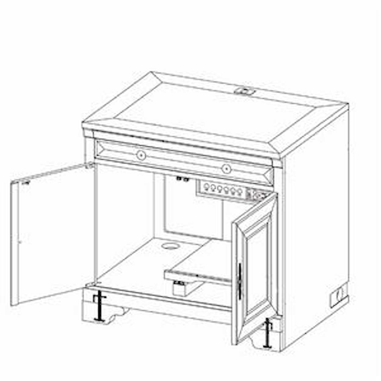 Aspenhome Richmond 34" Computer Desk