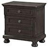 Avalon Furniture Stella 2-Drawer Nightstand w/ Hidden Drawer W/ USB