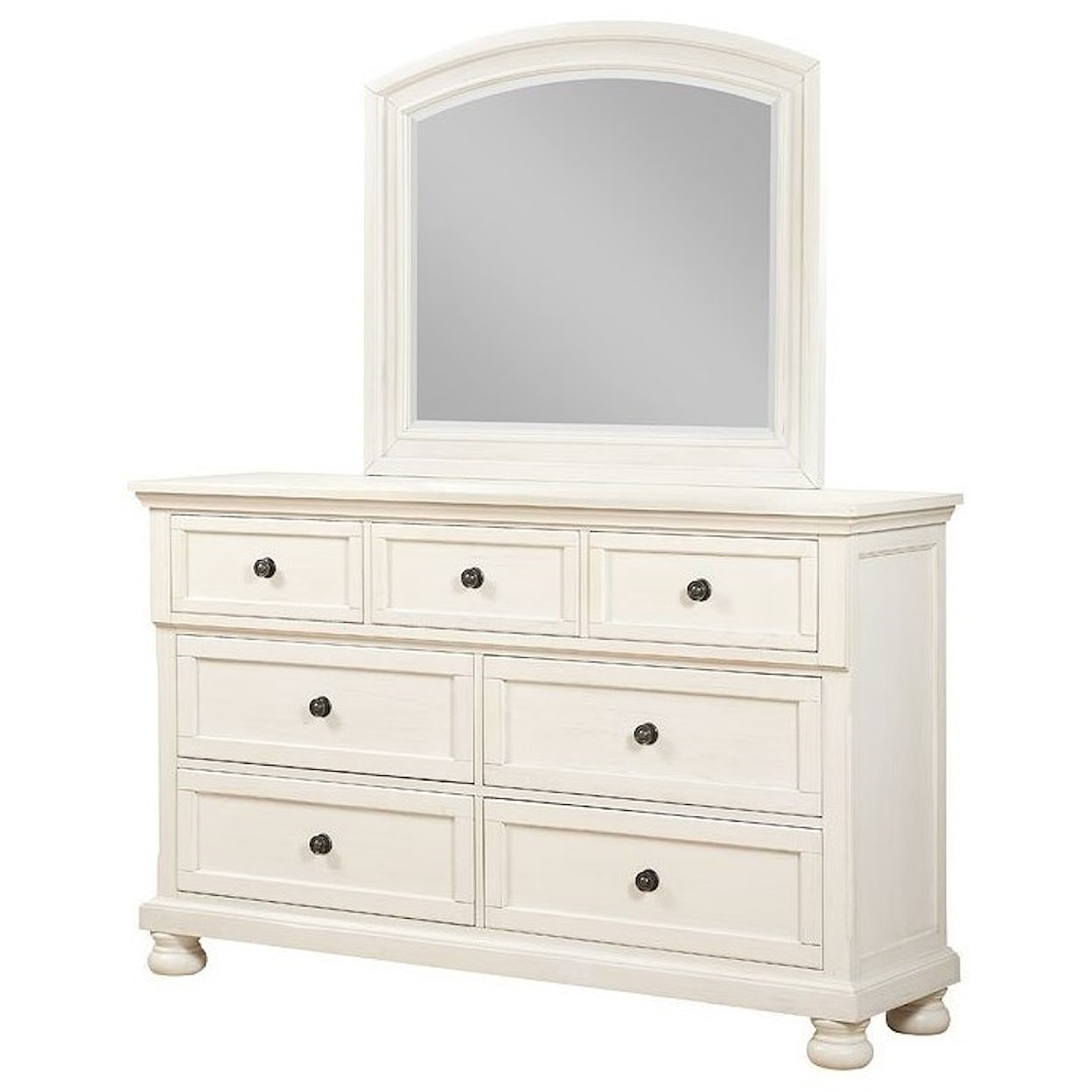 Avalon Furniture Stella Dresser + Mirror Set