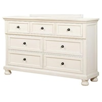 Traditional 7-Drawer Dresser with Hidden Jewelry Tray Drawer