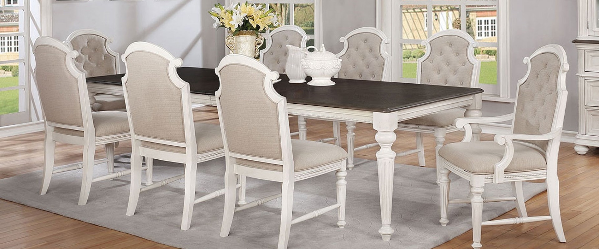 9-Pc Table and Chair Set