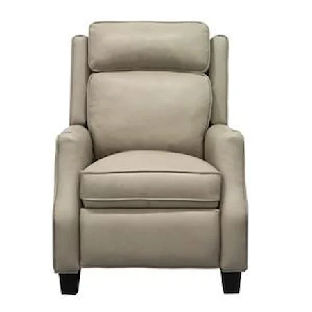 Transitional Push-Back Recliner with Adjustable Headrest