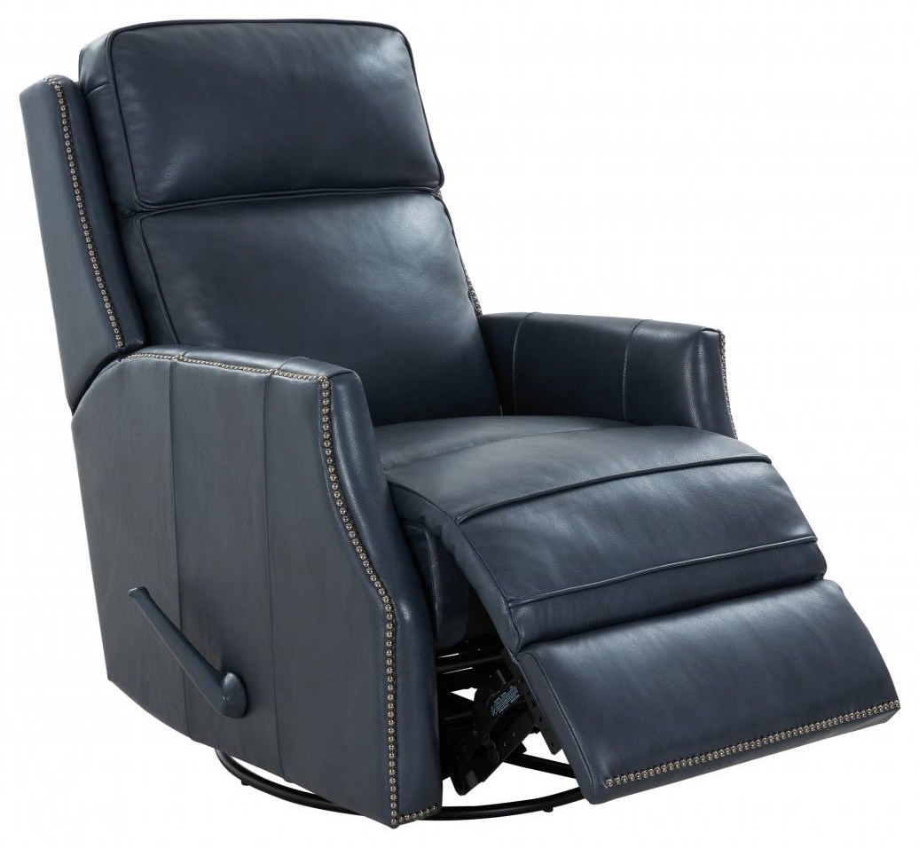 Navy blue swivel recliner sales