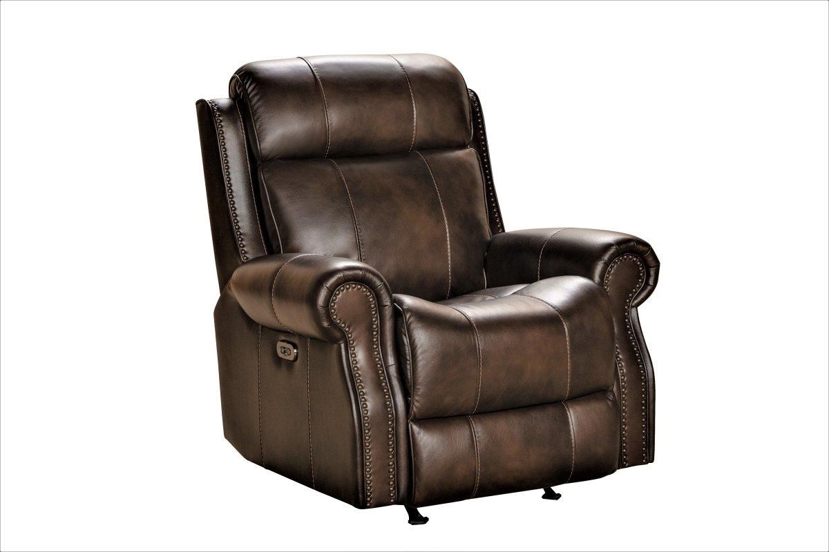 Barcalounger leather power glider recliner with power adjustable headrest sales