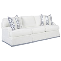 Blaire Traditional Sofa with Kick Pleat Skirt