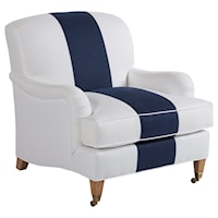 Sydney Transitional Chair With Brass Caster
