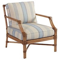 Redondo Tropical Chair with Woven Rattan and Abaca