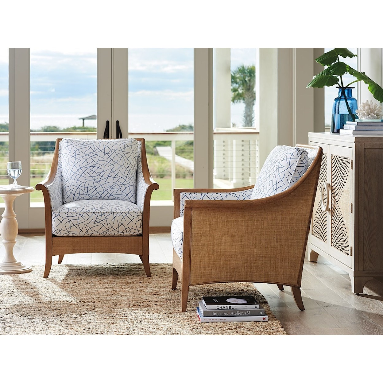 Barclay Butera Barclay Butera Upholstery Nantucket Raffia Chair