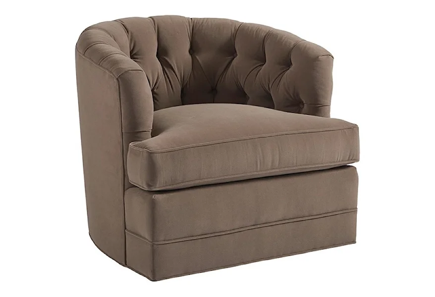 Barclay Butera Upholstery Cliffhaven Swivel Chair by Barclay Butera at Z & R Furniture