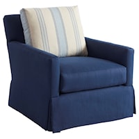 Harlow Skirted Swivel Chair