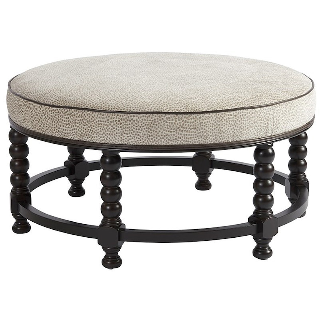 Barclay Butera Barclay Butera Upholstery Naples Round Cocktail Ottoman