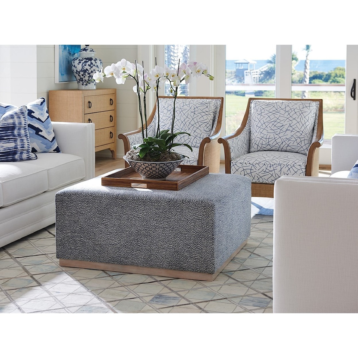 Barclay Butera Barclay Butera Upholstery Clayton Cocktail Ottoman