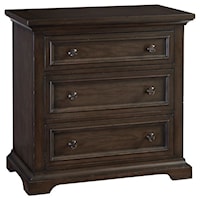 Crestwood Three Drawer Nightstand