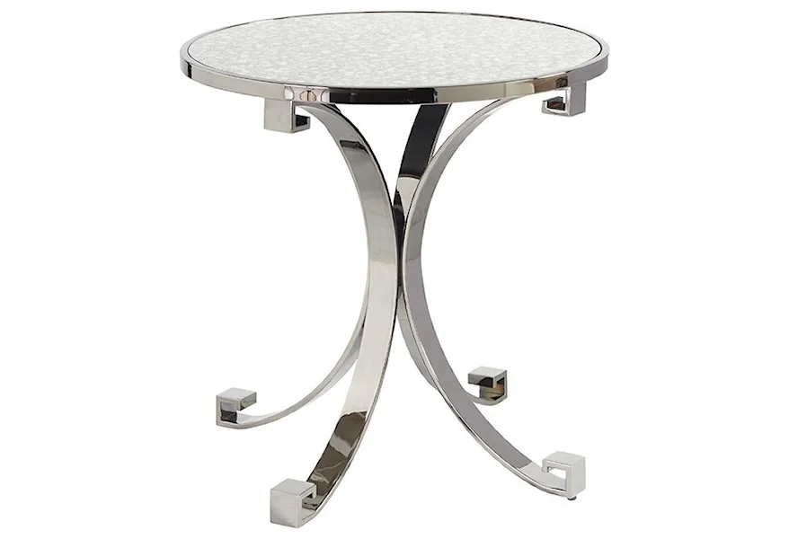 Brentwood Grace Metal Lamp Table by Barclay Butera at Esprit Decor Home Furnishings
