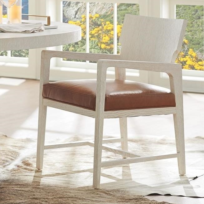 Barclay Butera Carmel 93188101 Ridgewood Arm Chair with Burnished Tan