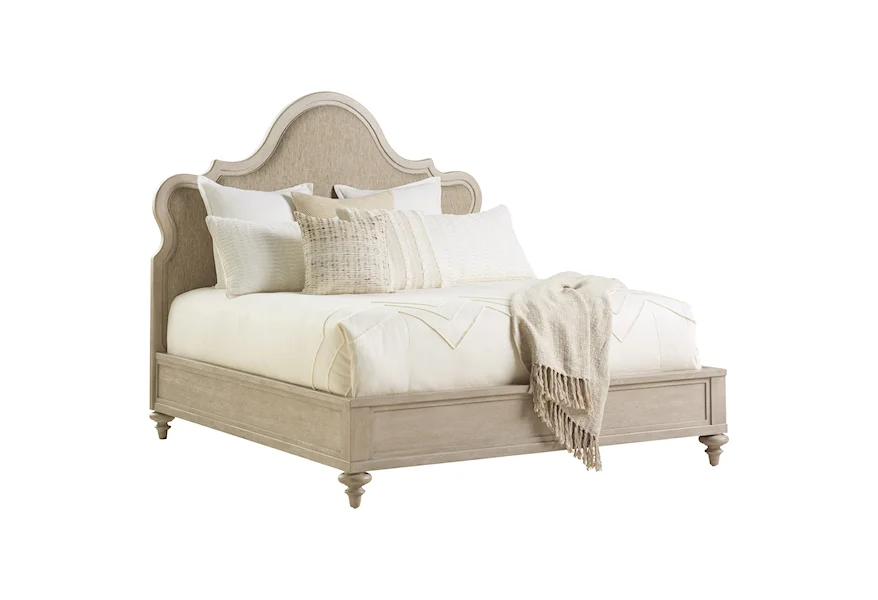 Malibu Zuma Upholstered Panel Bed King by Barclay Butera at Furniture Fair - North Carolina