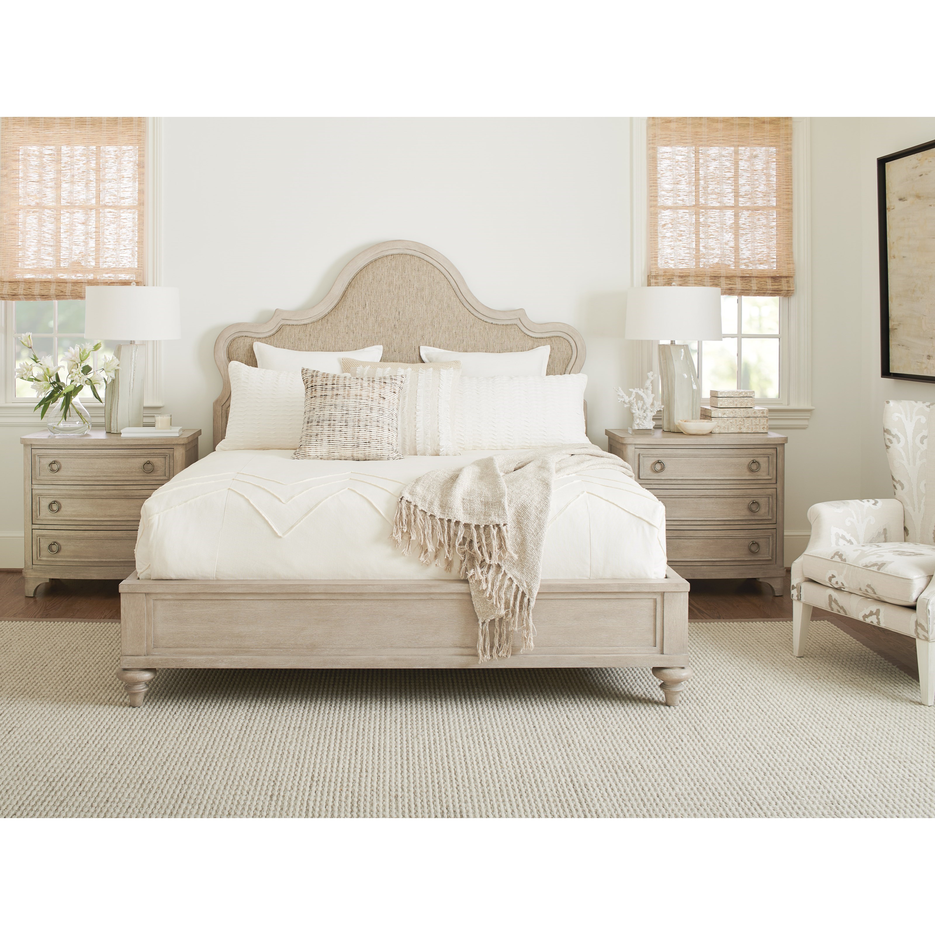 Zuma Upholstered Panel Bed King