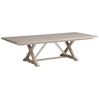 Rockpoint Rectangular Dining Table with Two Table Leaves