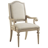 Aidan Upholstered Arm Chair in Linen Fabric
