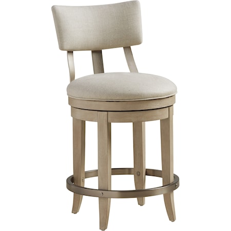 Cliffside Swivel Upholstered Counter Stool